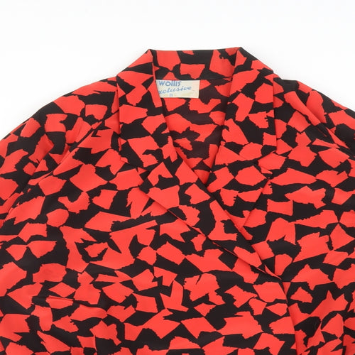 Wallis Womens Multicoloured Geometric  Basic Blouse Size 8