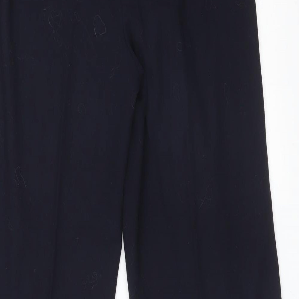 M&S Womens Blue   Trousers  Size 8 L29 in