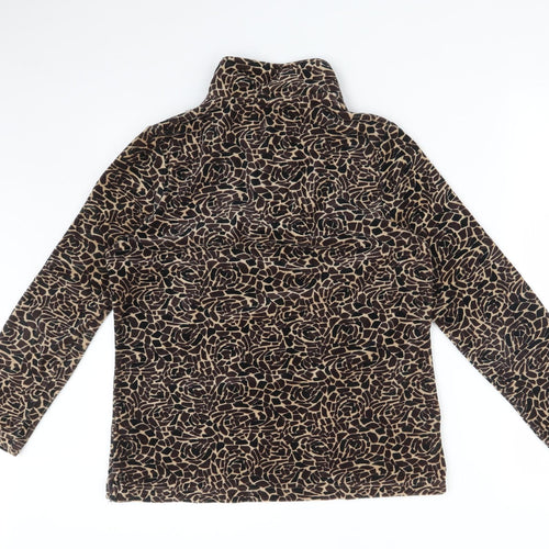 DASH Womens Multicoloured Animal Print  Pullover Jumper Size 10