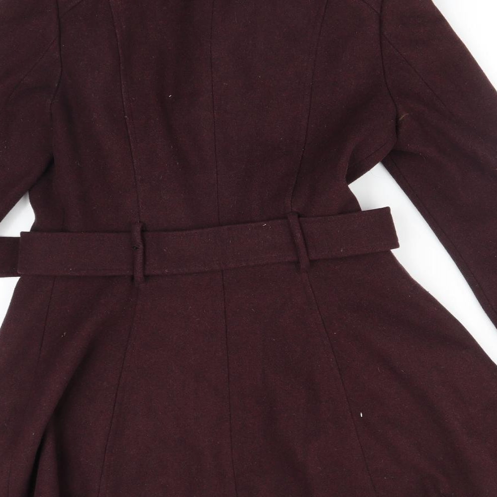 New Look Womens Purple   Trench Coat Coat Size 8