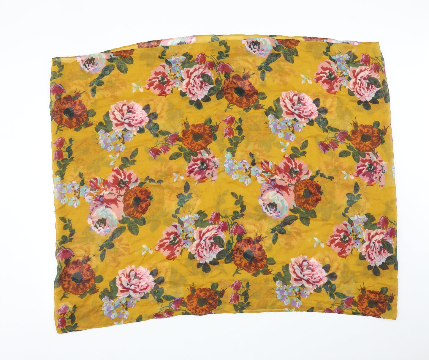Matalan Womens Yellow Floral   Shawl/Wrap