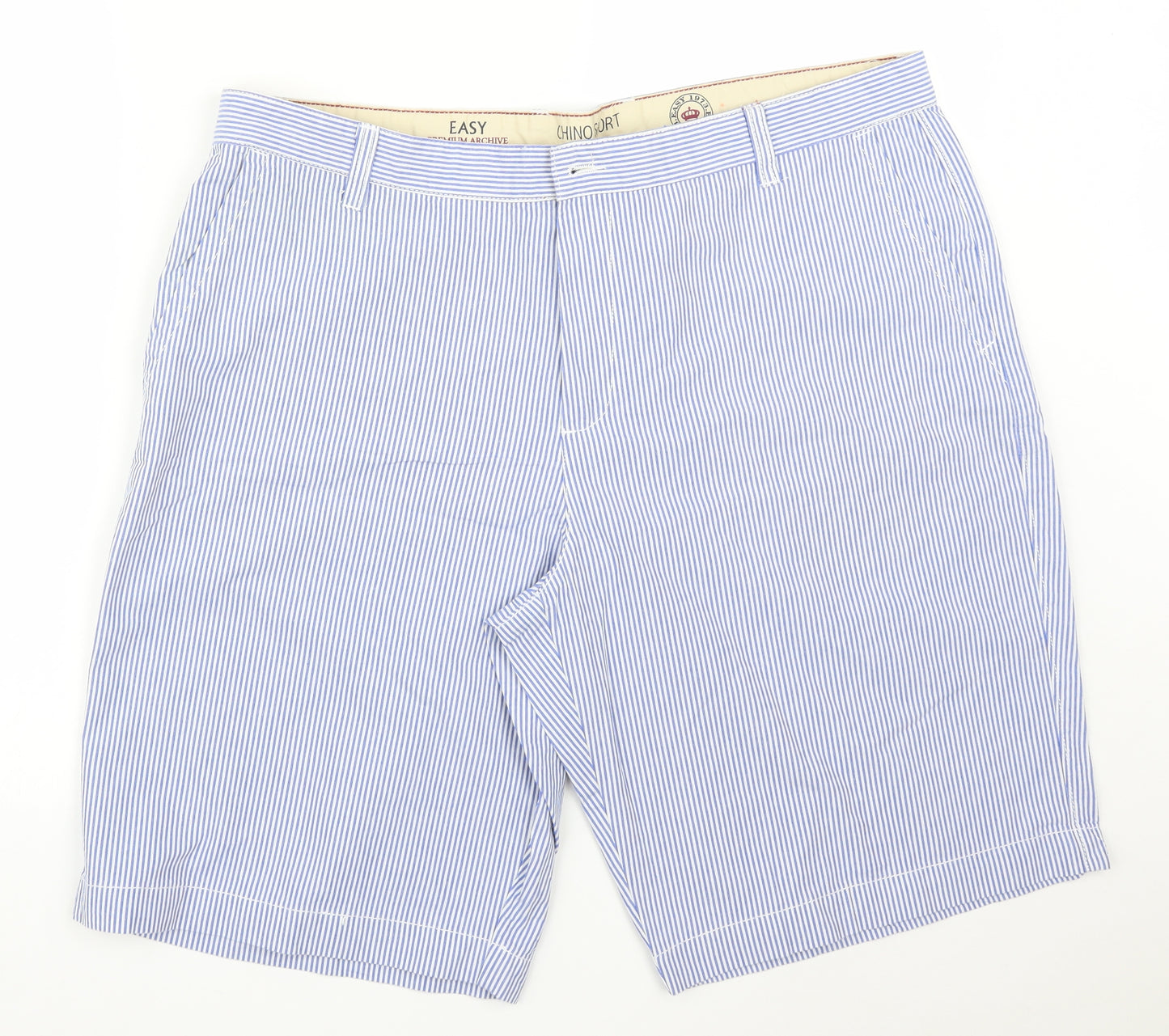 Easy Mens Multicoloured Striped  Chino Shorts Size 40
