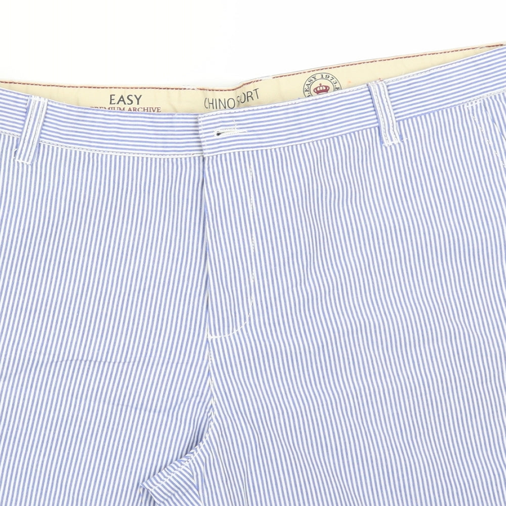 Easy Mens Multicoloured Striped  Chino Shorts Size 40