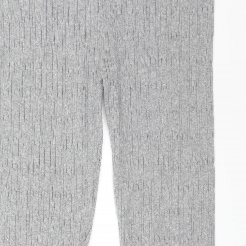 Atmosphere Womens Grey Striped   Leggings Size 16 L30 in