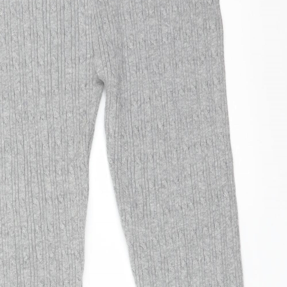 Atmosphere Womens Grey Striped   Leggings Size 16 L30 in