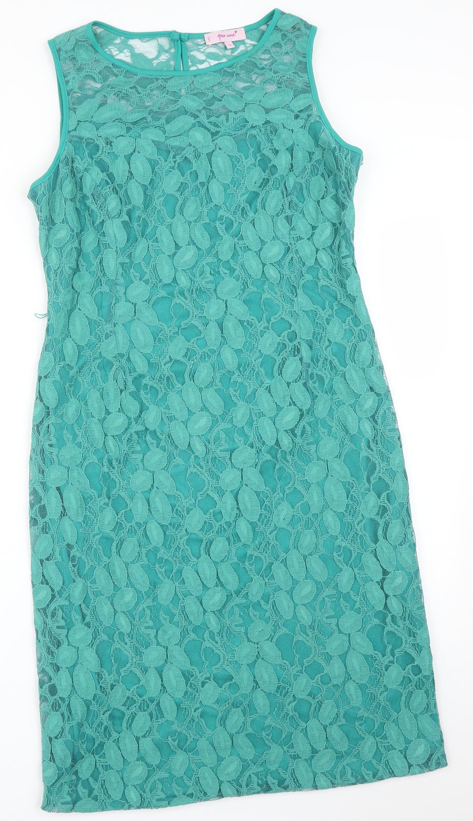 Per Una Womens Green Floral  Pencil Dress  Size 14