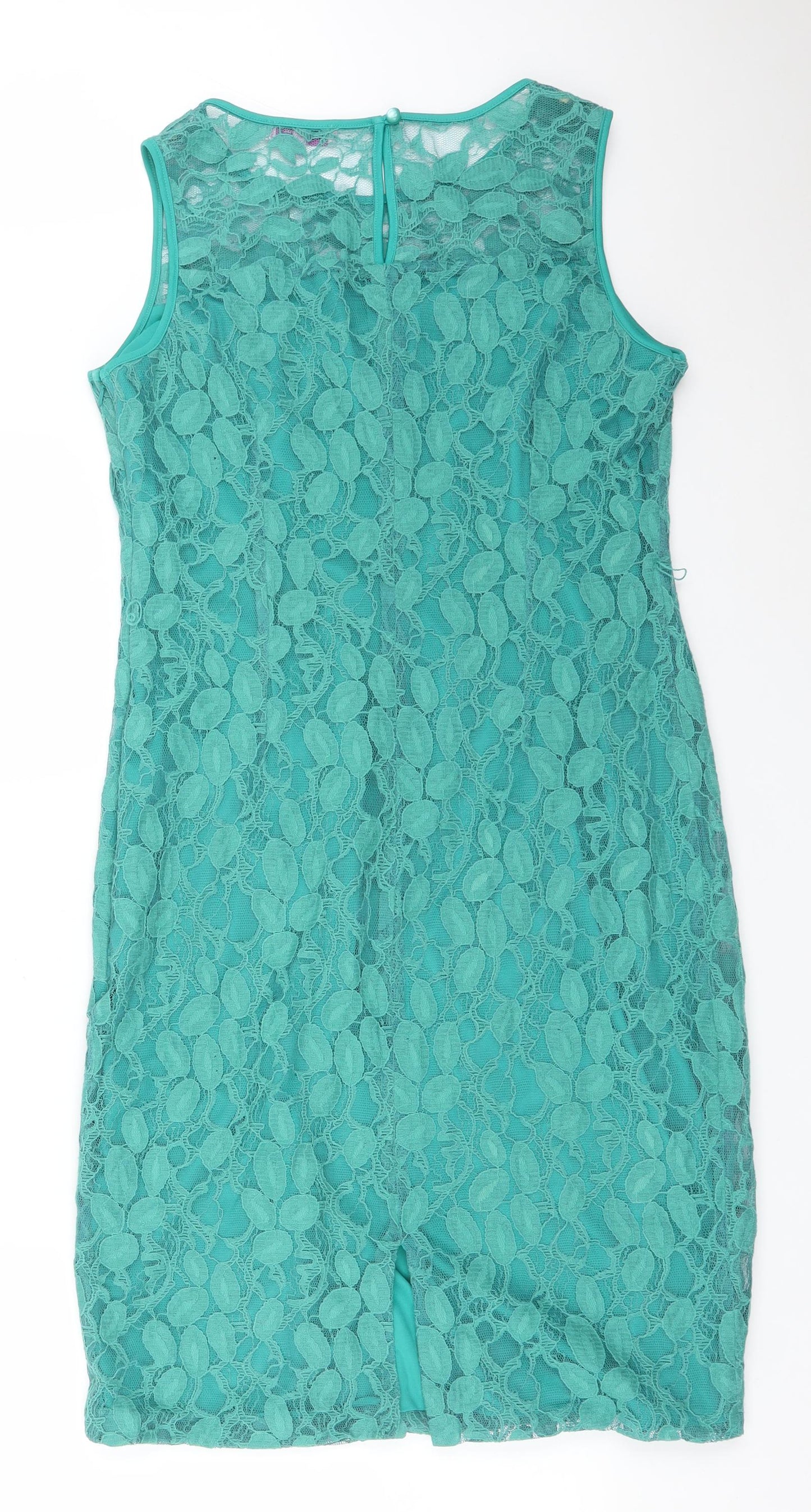Per Una Womens Green Floral  Pencil Dress  Size 14