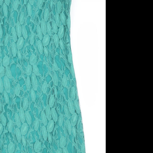 Per Una Womens Green Floral  Pencil Dress  Size 14