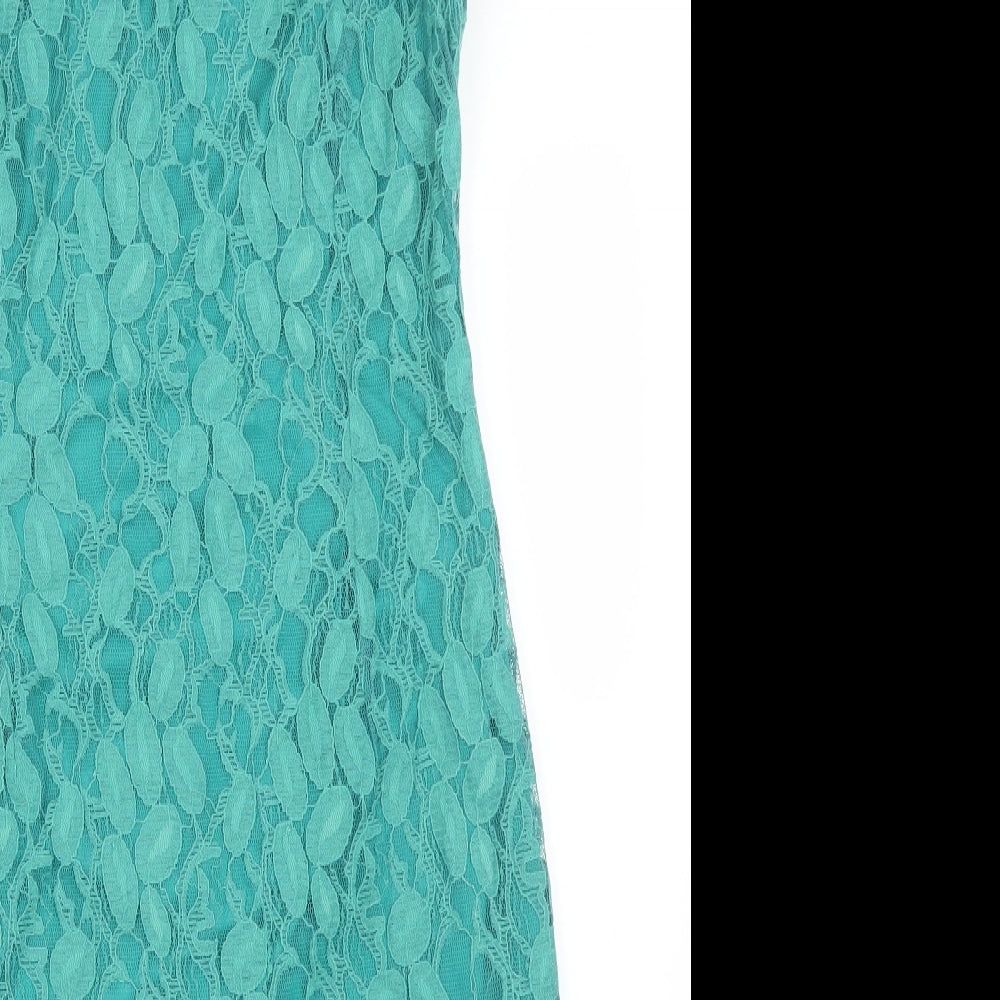 Per Una Womens Green Floral  Pencil Dress  Size 14