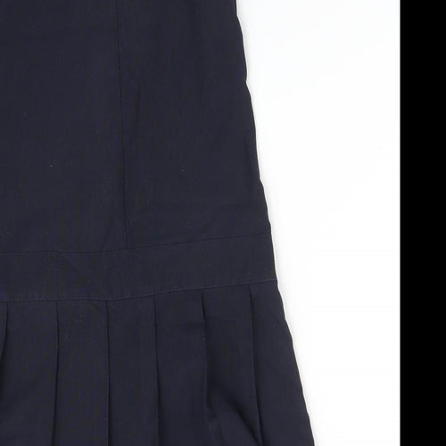 BHS Girls Blue   Pinafore/Dungaree Dress  Size 9 Years