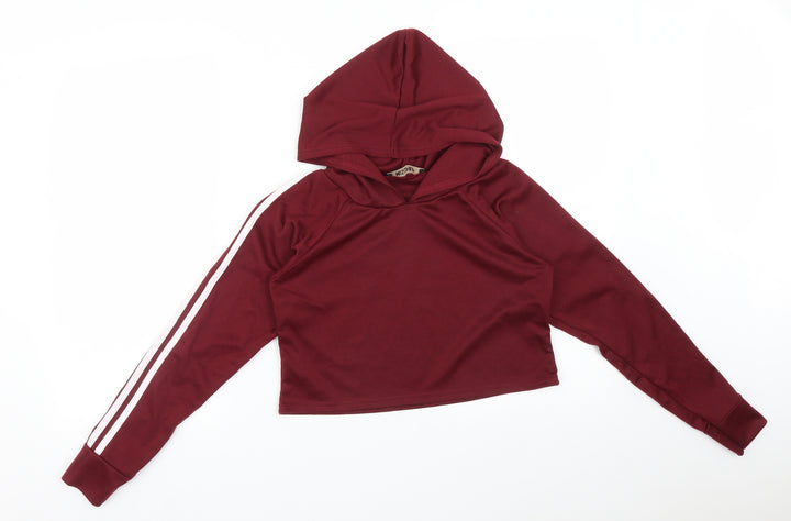 Missguided Womens Red   Pullover Hoodie Size S