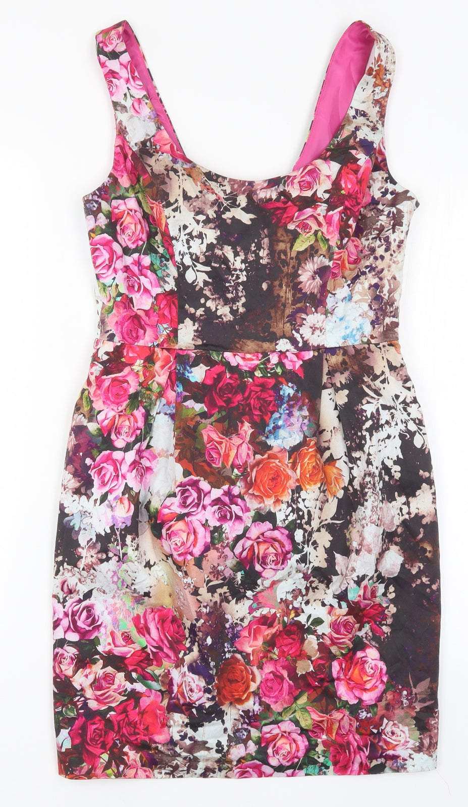 Oasis Womens Multicoloured Floral  Tank Dress  Size 10