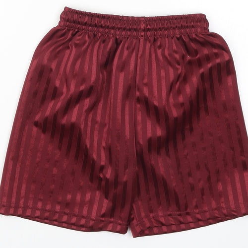 Dean Boys Red Striped  Sweat Shorts Size 7-8 Years