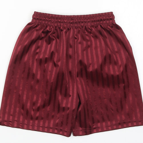 Dean Boys Red Striped  Sweat Shorts Size 7-8 Years