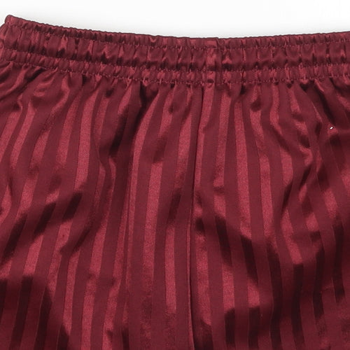 Dean Boys Red Striped  Sweat Shorts Size 7-8 Years