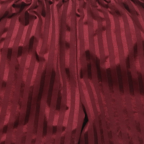 Dean Boys Red Striped  Sweat Shorts Size 7-8 Years