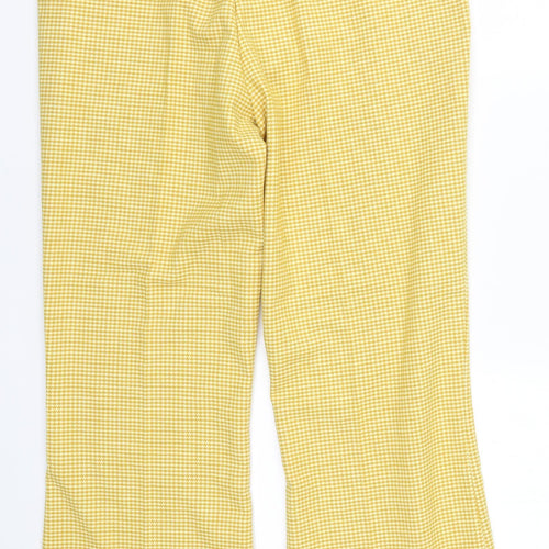 ASOS Mens Yellow Houndstooth  Trousers  Size 34 L30 in