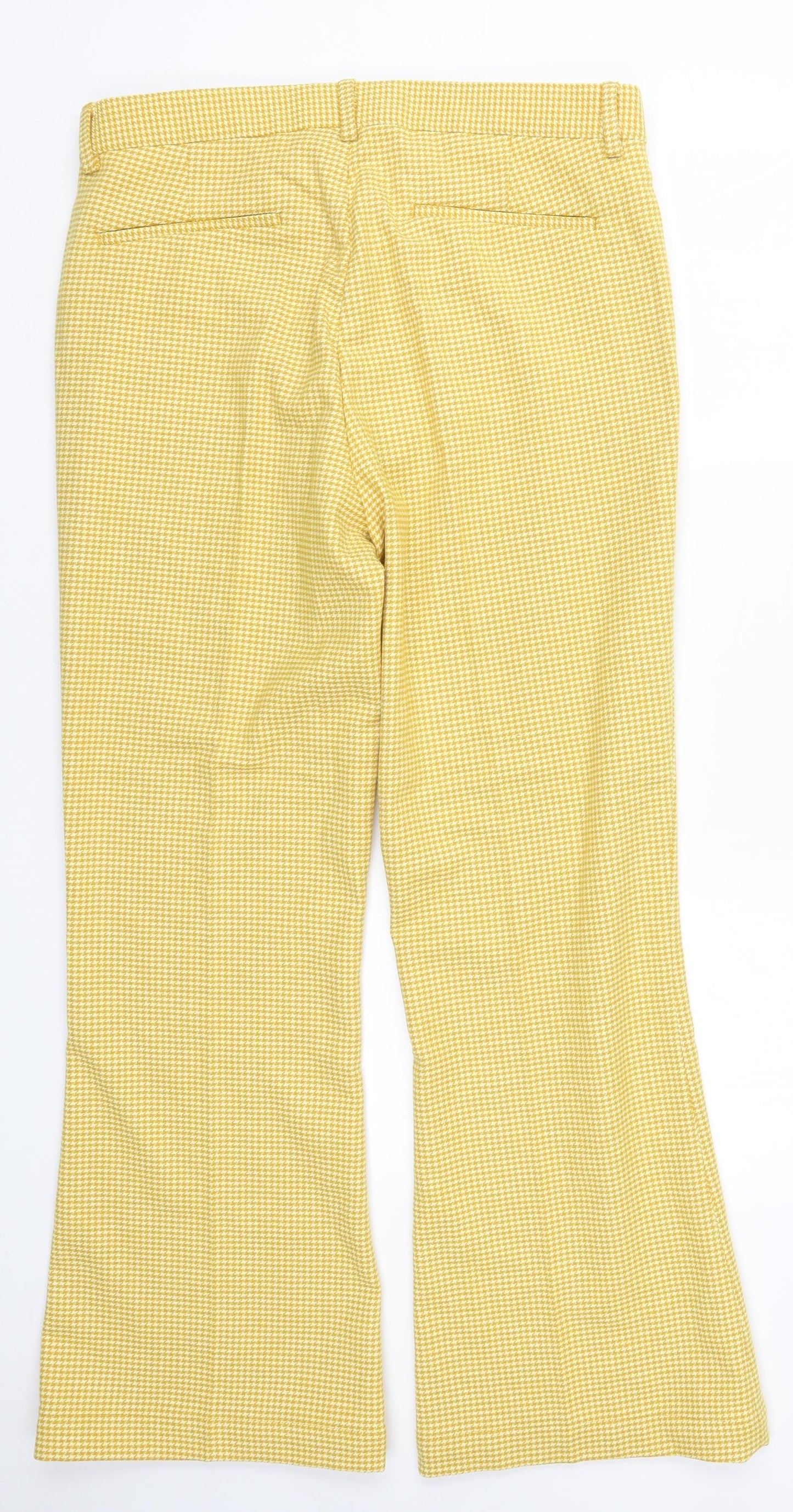 ASOS Mens Yellow Houndstooth  Trousers  Size 34 L30 in