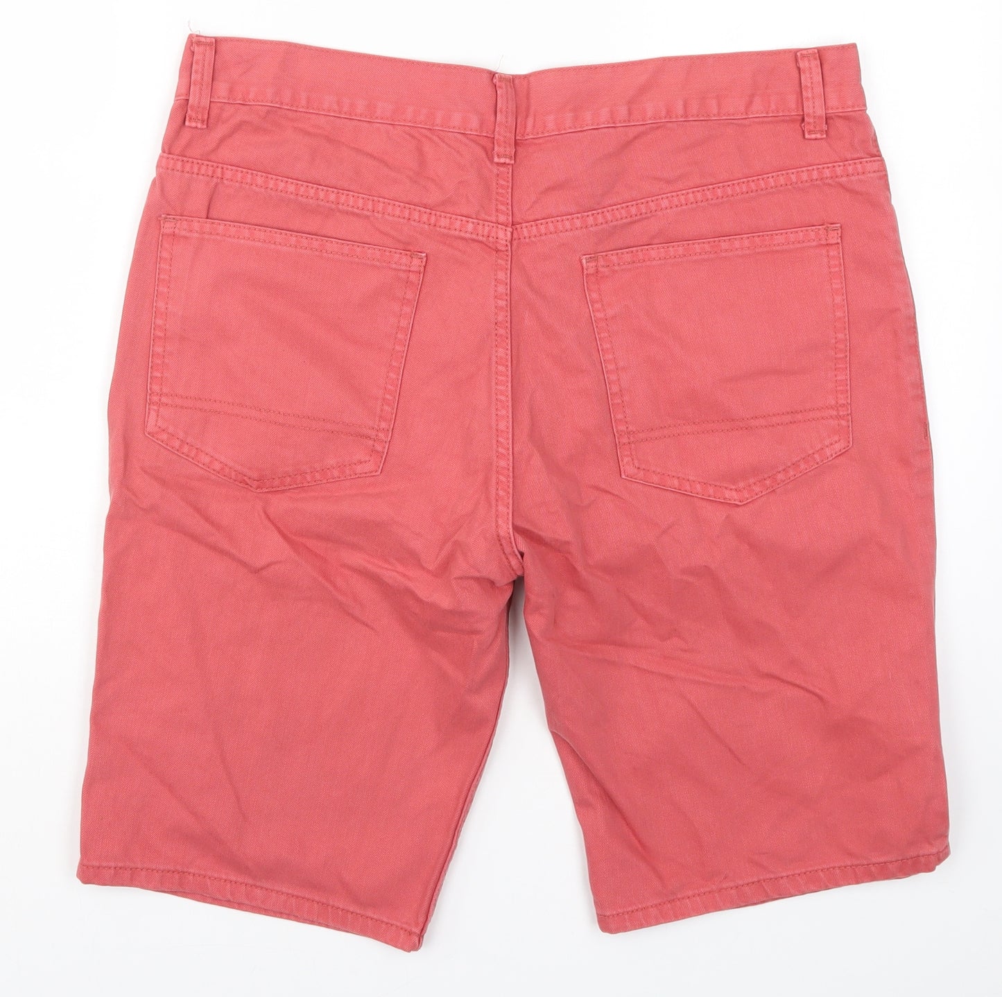 Denim Co Mens Pink  Denim Bermuda Shorts Size 36