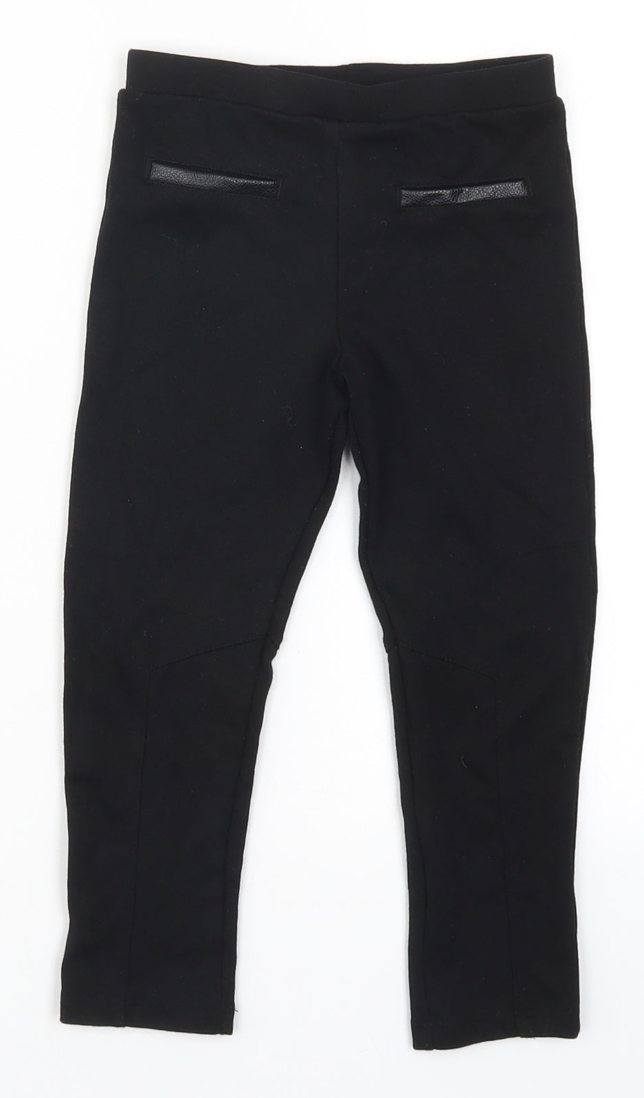 Matalan Girls Black   Carrot Trousers Size 4-5 Years