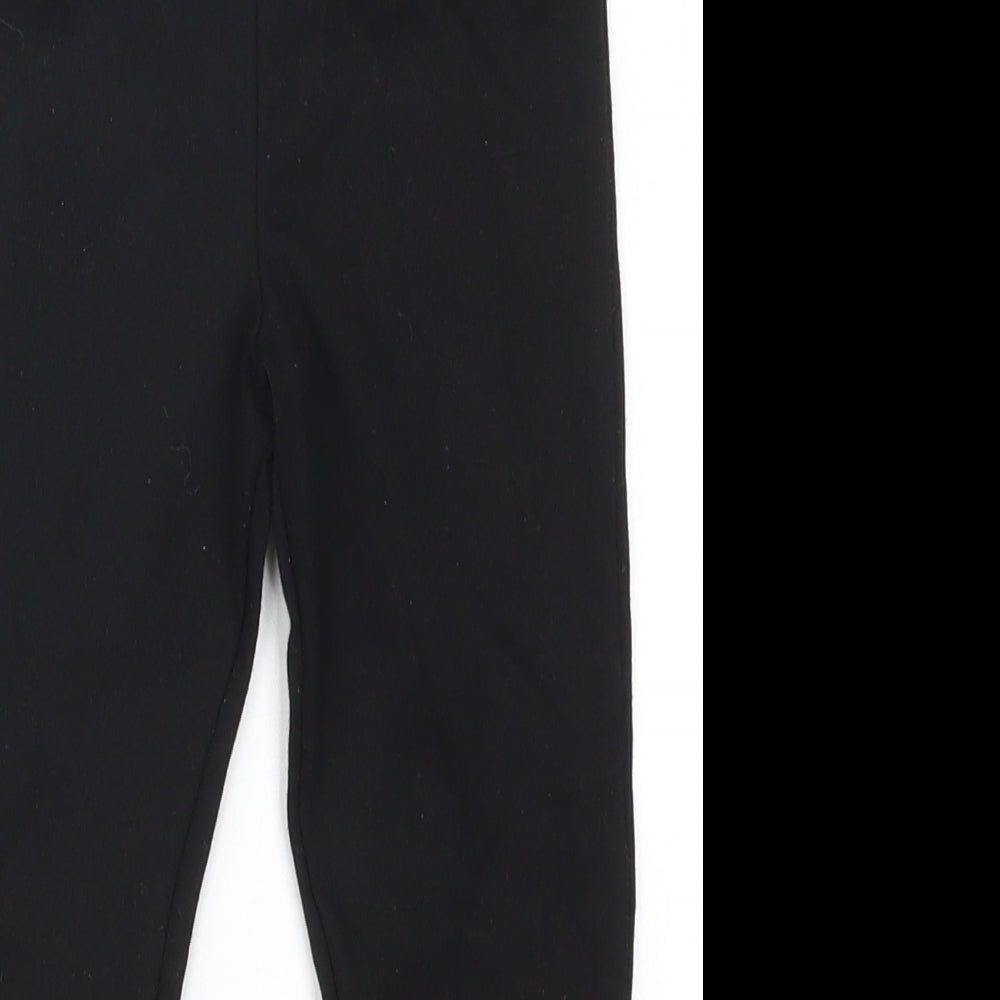 Matalan Girls Black   Carrot Trousers Size 4-5 Years