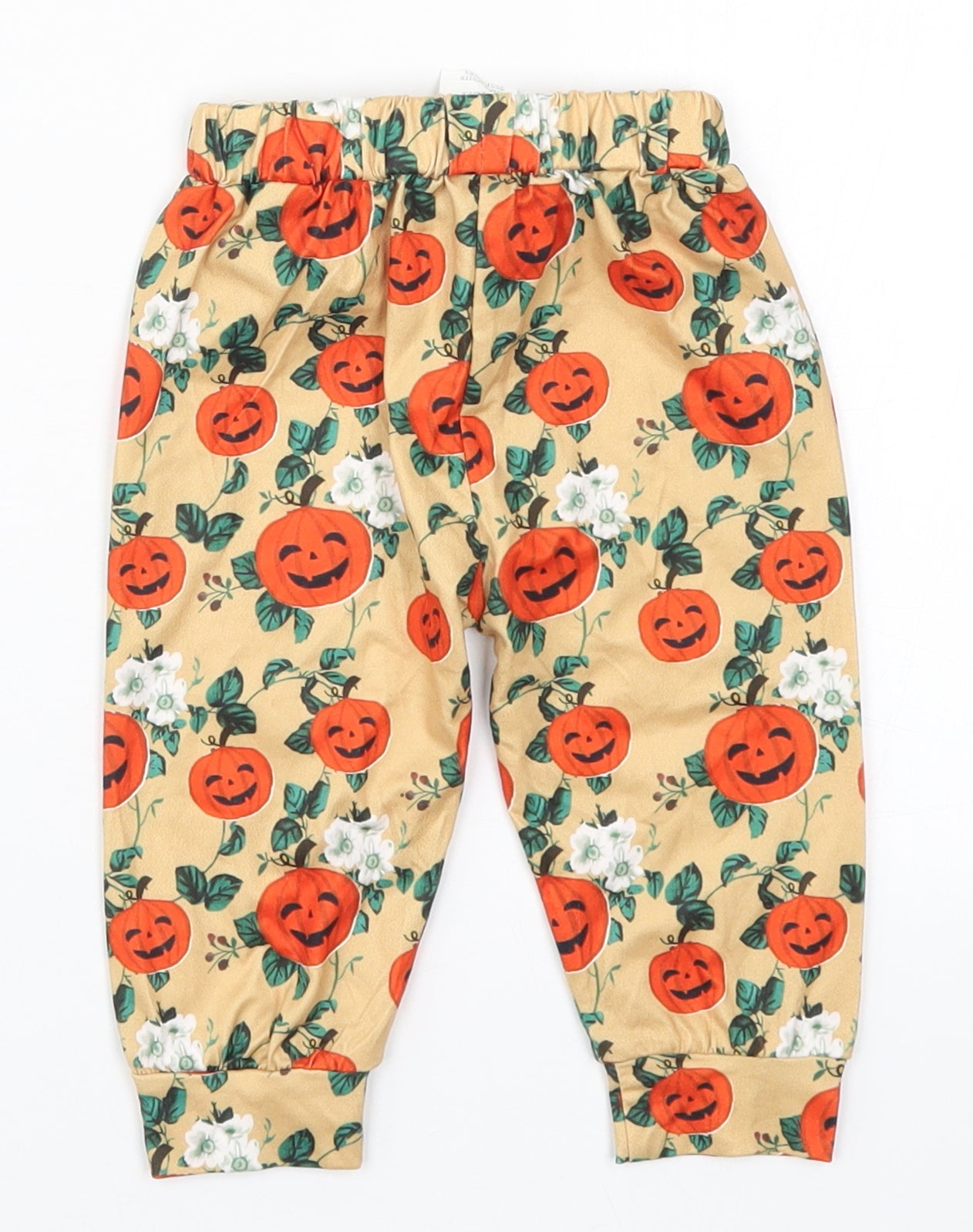 Preworn Baby Multicoloured   Sweatpants Trousers Size 12 Months  - Pumpkin Print
