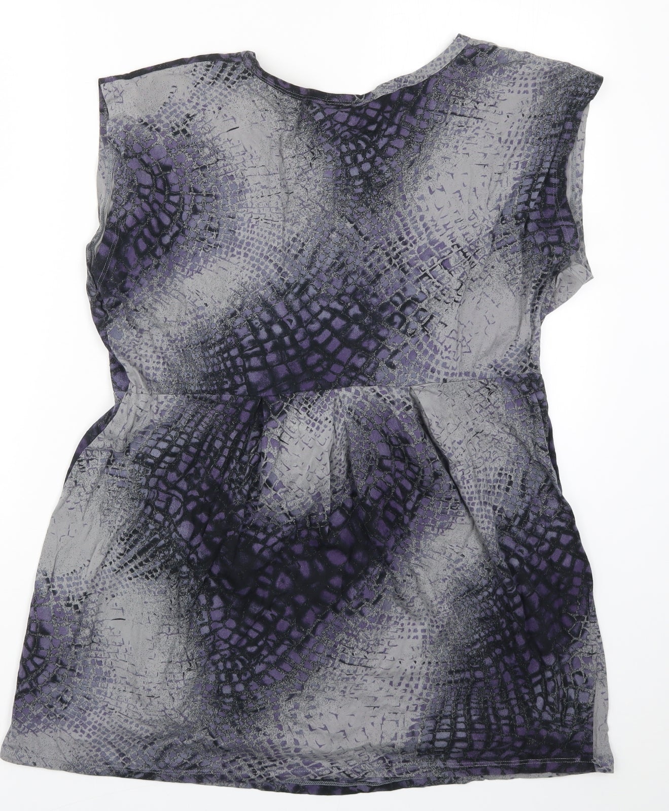 Dorothy Perkins Womens Purple Animal Print  Basic T-Shirt Size 20