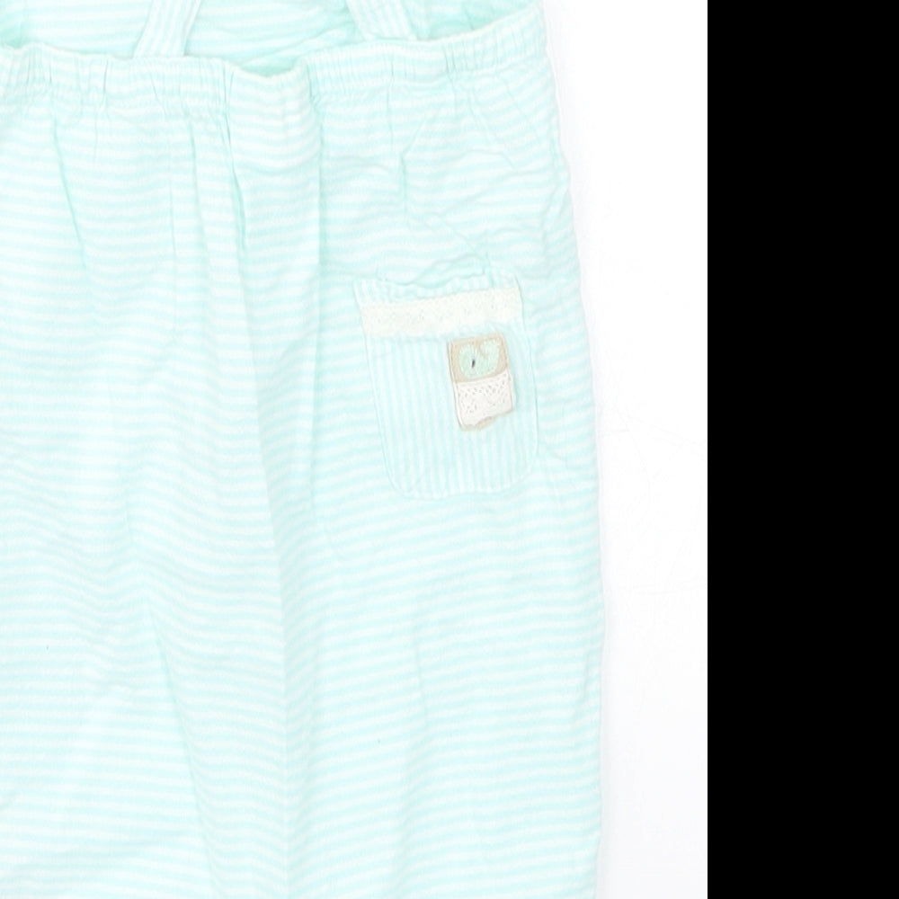 NEXT Baby Blue Striped  Romper One-Piece Size 3-6 Months  - Whale