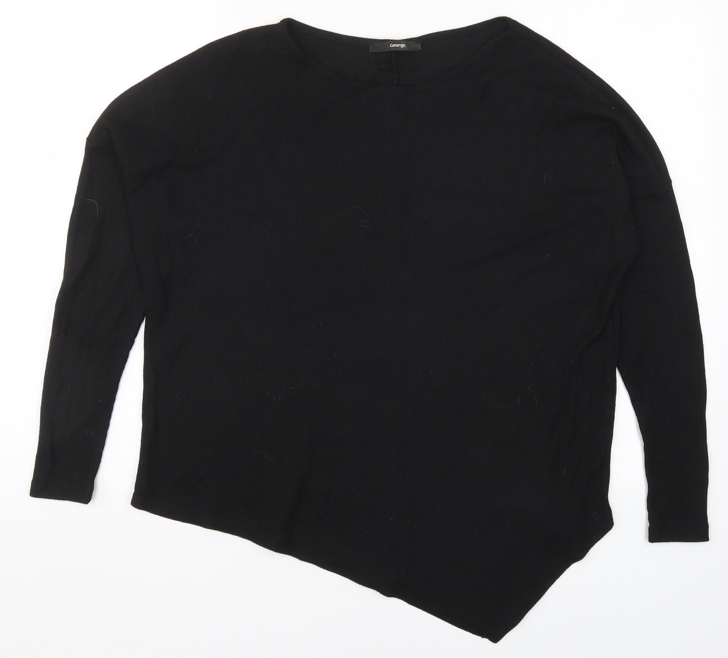 George Womens Black   Basic T-Shirt Size 8