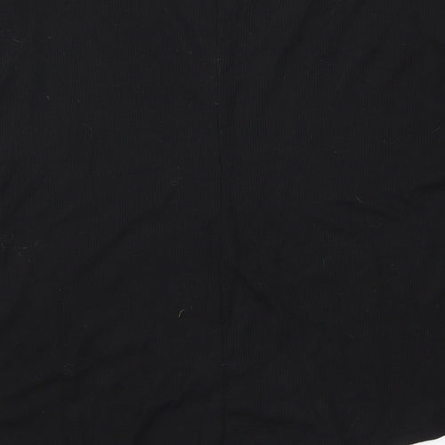 George Womens Black   Basic T-Shirt Size 8