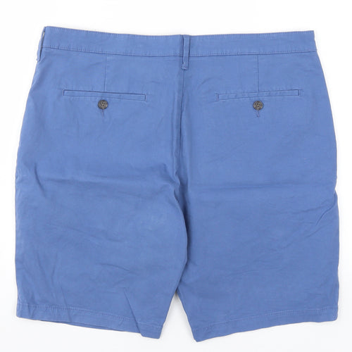 Marks and Spencer Mens Blue   Chino Shorts Size 36