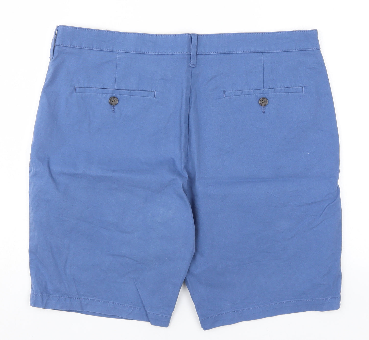 Marks and Spencer Mens Blue   Chino Shorts Size 36
