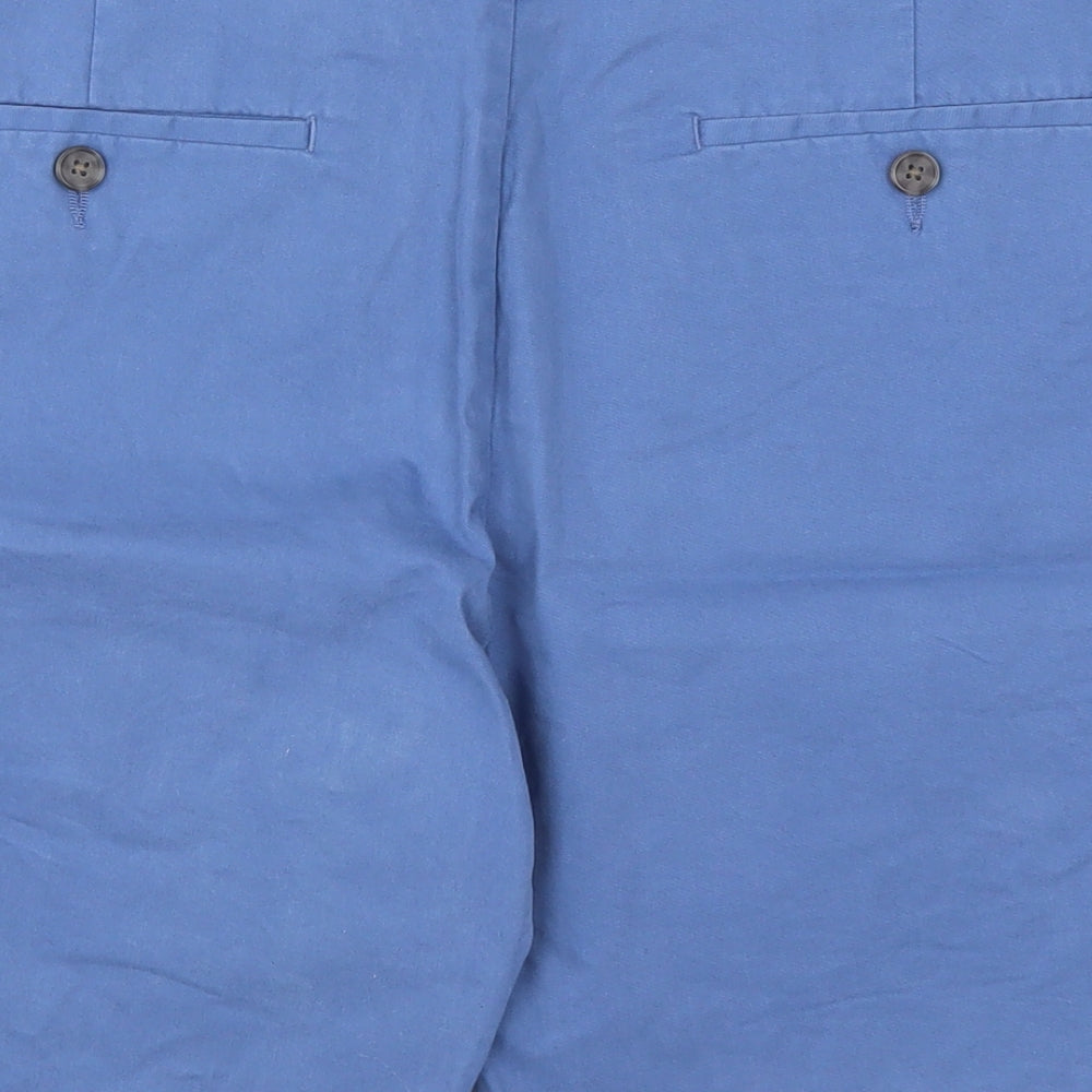 Marks and Spencer Mens Blue   Chino Shorts Size 36