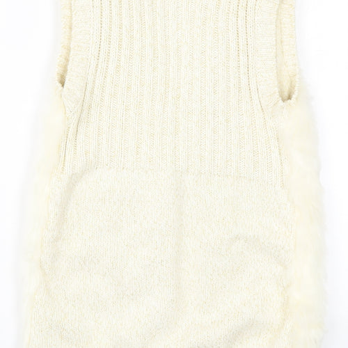 Max Studio Girls Beige  Knit Cardigan Jumper Size 12 Years