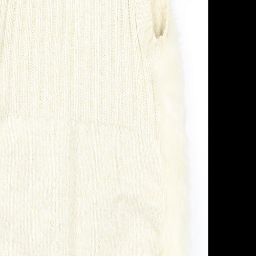 Max Studio Girls Beige  Knit Cardigan Jumper Size 12 Years