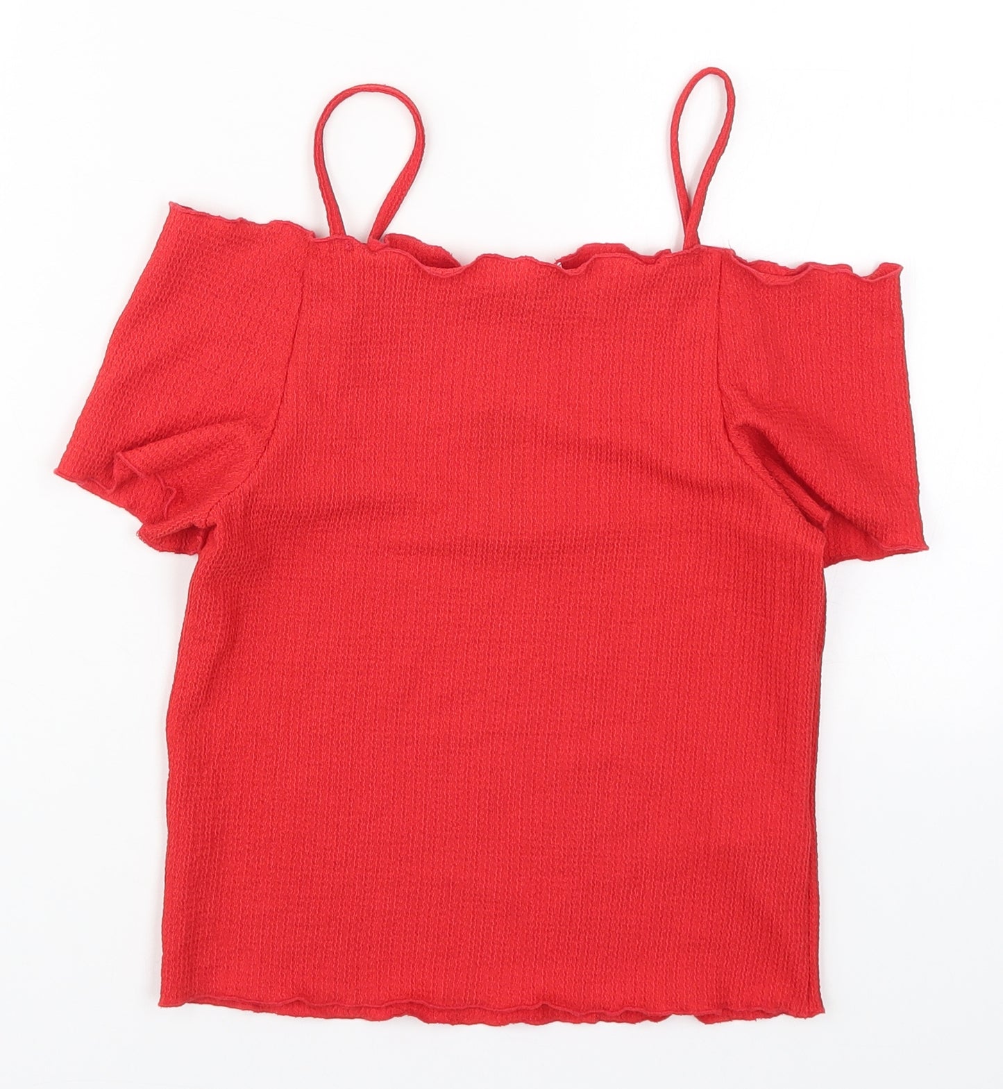 Blue Zoo Girls Red   Basic T-Shirt Size 12-13 Years