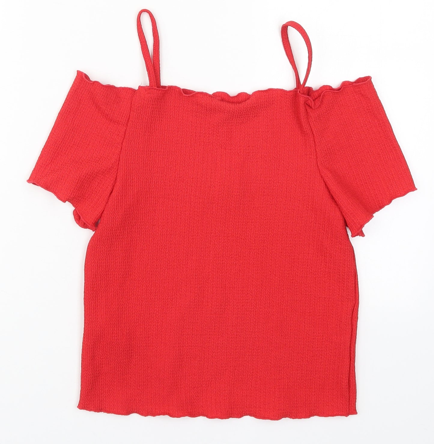 Blue Zoo Girls Red   Basic T-Shirt Size 12-13 Years