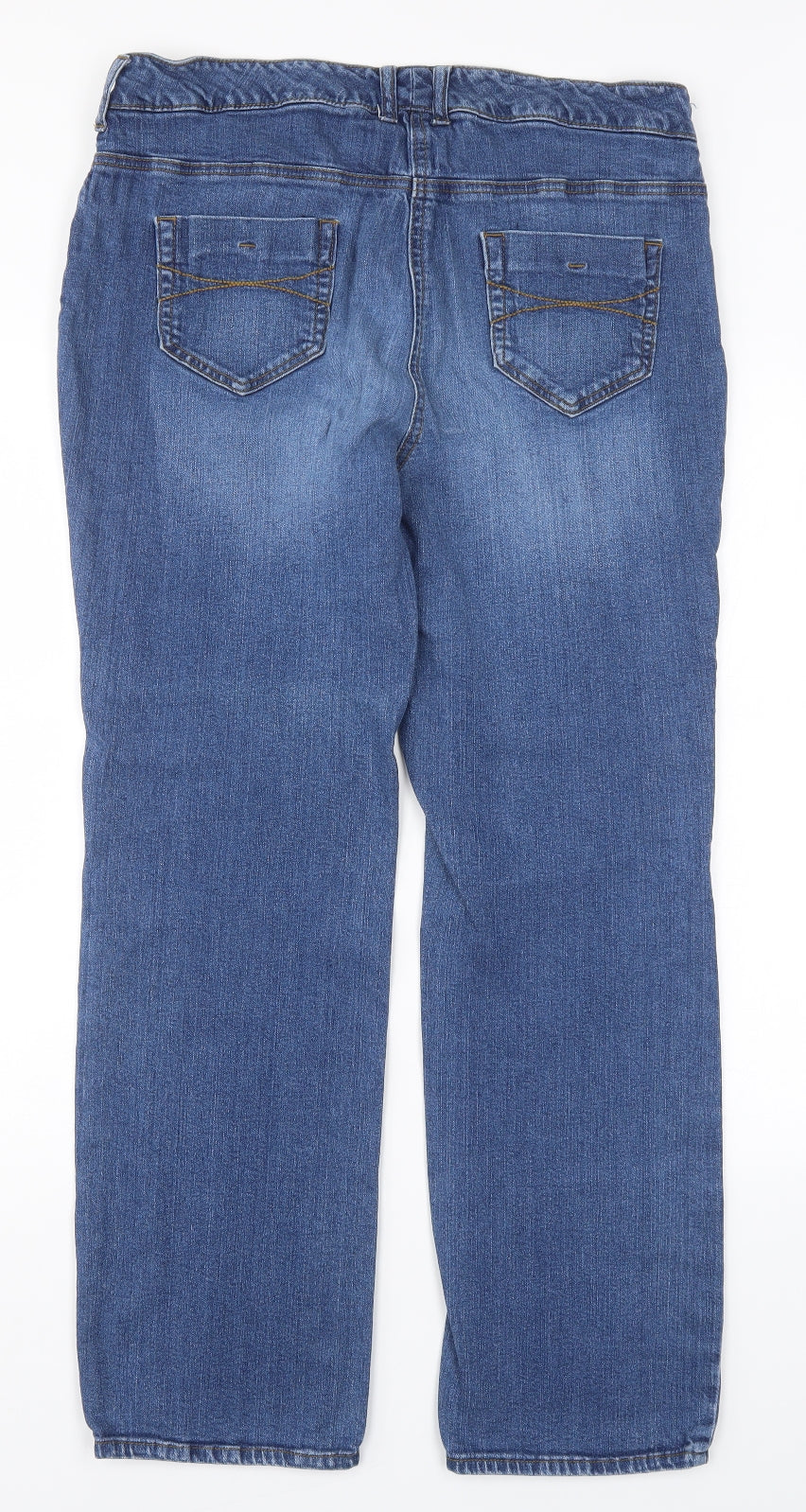 Pippa Womens Blue  Denim Straight Jeans Size 14 L29 in