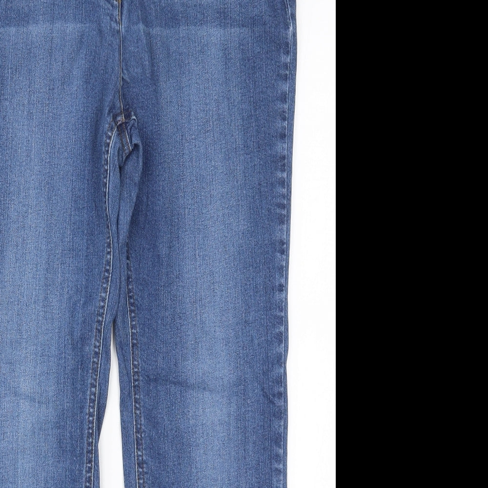 Pippa Womens Blue  Denim Straight Jeans Size 14 L29 in