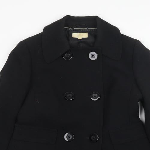 Marks and Spencer Womens Black   Pea Coat Coat Size 10