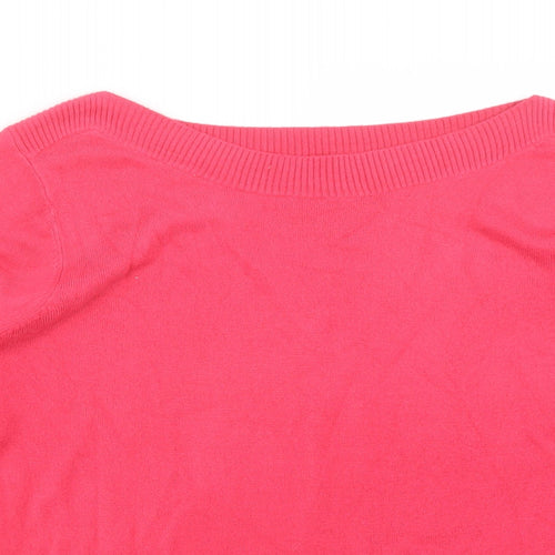 Preworn Womens Pink  Knit Pullover Jumper Size 16