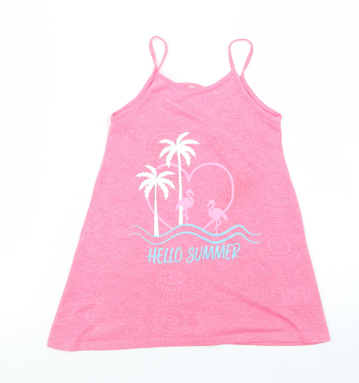 Matalan Girls Pink   Basic Tank Size 4 Years