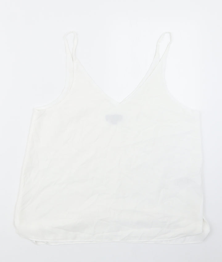 Topshop Womens White   Basic Blouse Size 12
