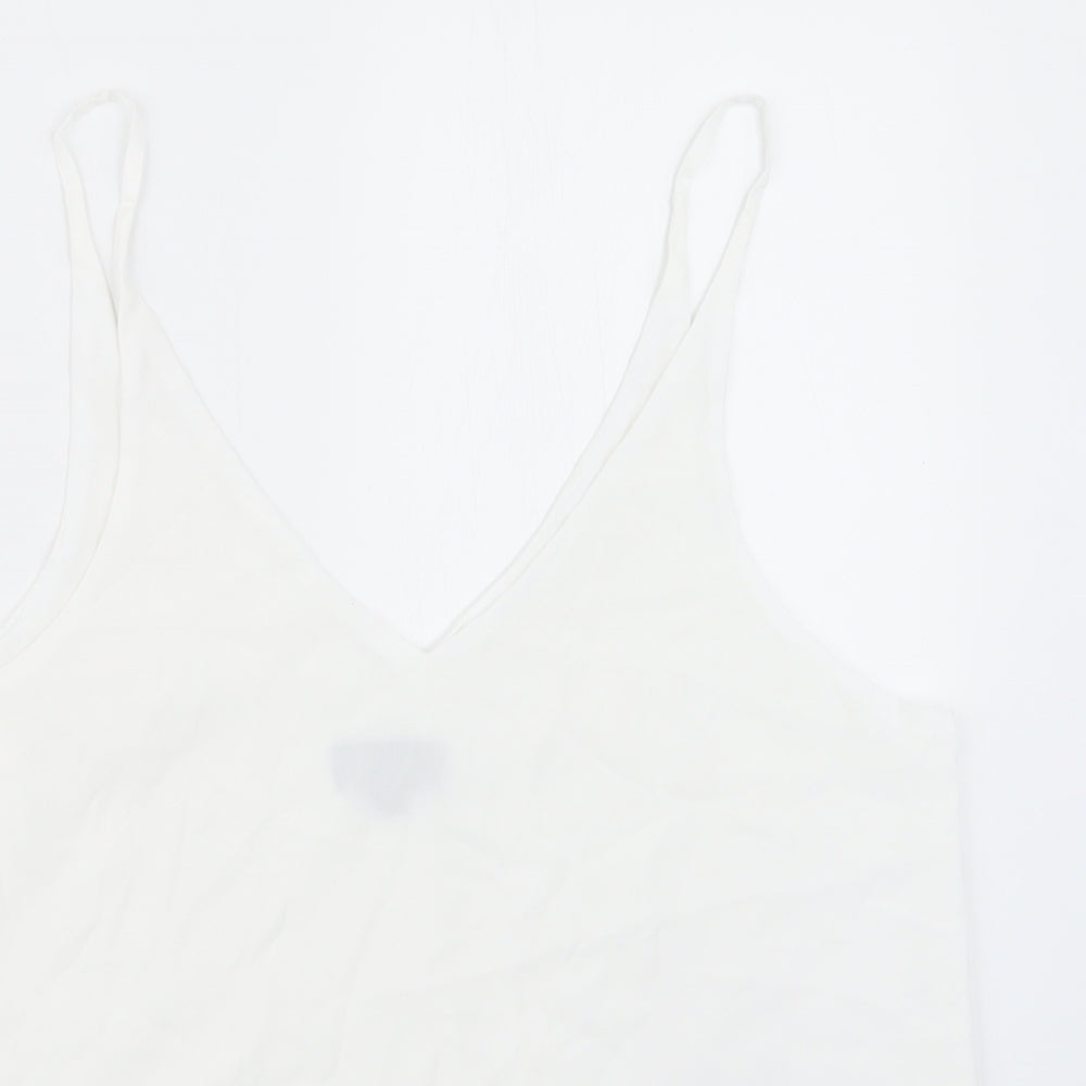 Topshop Womens White   Basic Blouse Size 12
