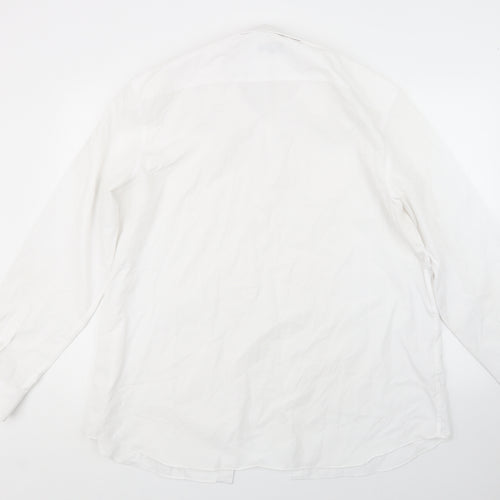 Matalan Mens White    Button-Up Size 17.5
