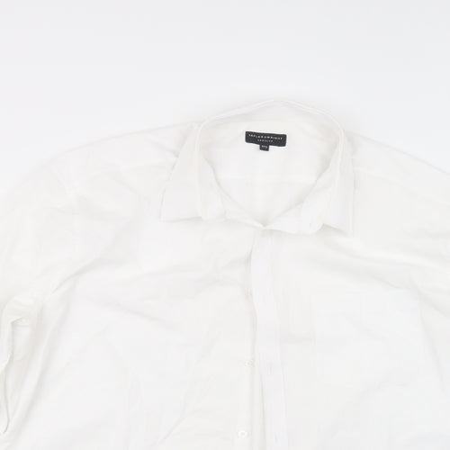 Matalan Mens White    Button-Up Size 17.5