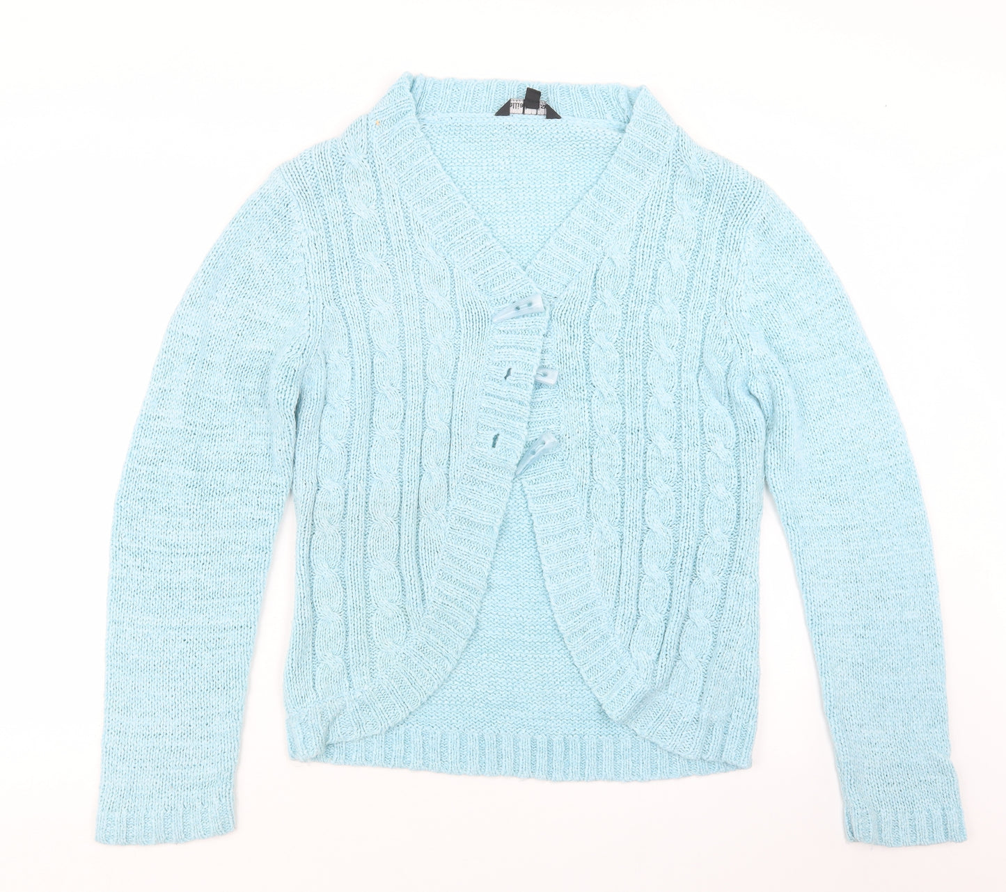 ellie louise Womens Blue  Knit Cardigan Jumper Size L