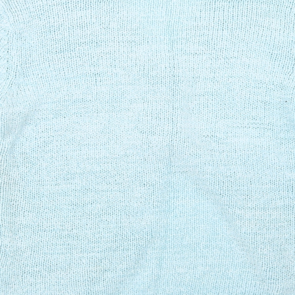 ellie louise Womens Blue  Knit Cardigan Jumper Size L