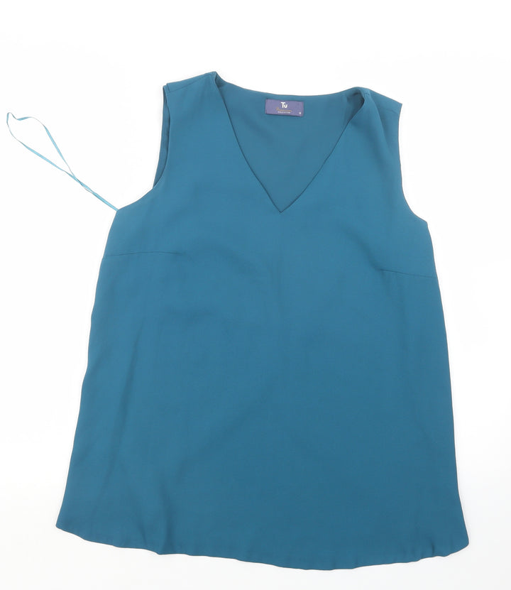 TU Womens Blue   Basic Blouse Size 12