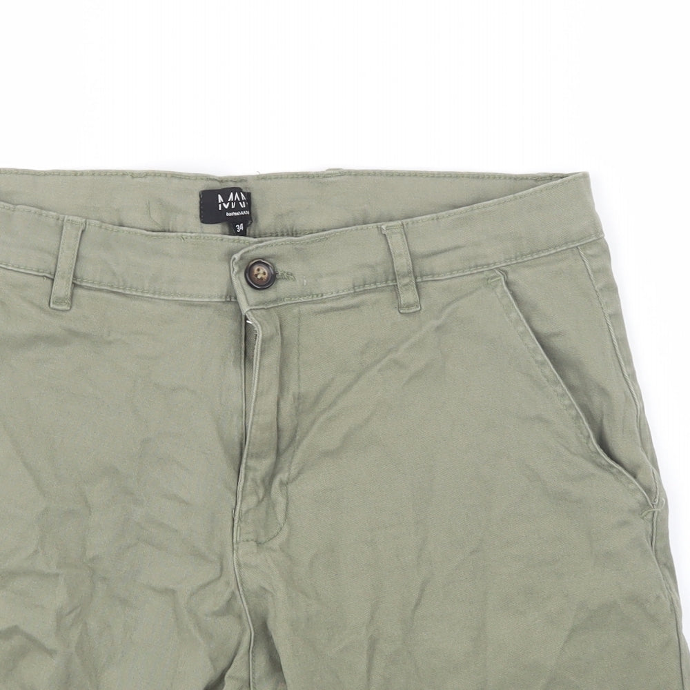 Boohoo Mens Green   Bermuda Shorts Size 32 in